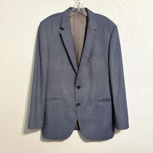 Hugo Boss The James Men's Size 42R Blue Wool Sport Coat Blazer Jacket  2-Button - Picture 1 of 16